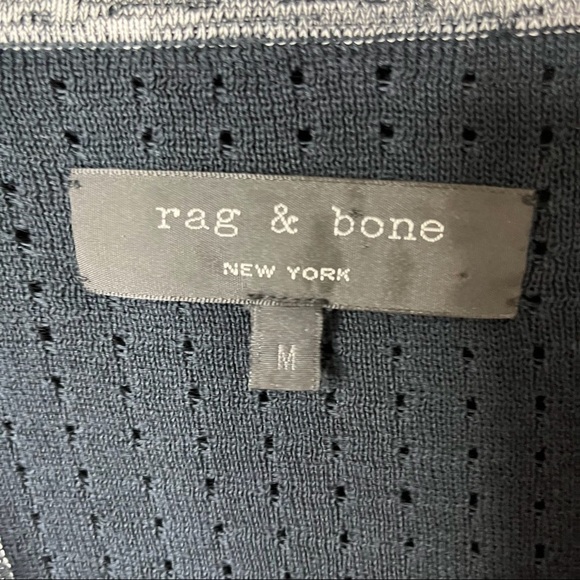 rag & bone Ariana Perforated Split Back Sweater Pullover Size Medium - Picture 9 of 11